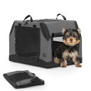 Petsfit ソフトクレート ペットケージ 【斜面の設計、車に大活躍!】 犬用クレート 中型ペット 折り畳み ペットハウス 猫犬兼用 組み立て簡単 カバーが取...