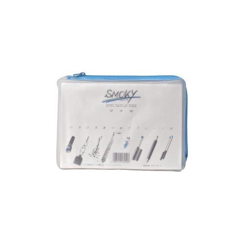 リヒトラブ クリヤーケース スモーキィ マチ付 B6 水 F271ミズ