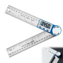 デジタル 角度計 分度器 200mm LCD液晶画面 0-360°測定範囲 自由調整 角度測定 長さ測定 電池付属 角度ルーラー 分度器 (グレー)