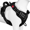 2025最新型犬ハーネスBaoCheng 犬用胴輪 小型犬/中型犬/大型犬ハーネス 犬用胴輪 引っ張り防止 アタマを通さず 咳き込み軽減 定番犬ハーネス サイズ...