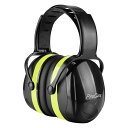 ProCase 大人用 防音イヤーマフ、遮音 調整可能なヘッドバンド付き 耳カバー 耳あて 聴覚保護ヘッドフォン、ノイズ減少率:SNR 36dB (NRR 29...