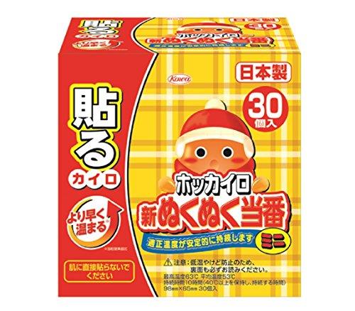 ホッカイロ 新ぬくぬく当番 貼る ミニ 30個入