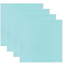 Wisdompro クリーニングクロス マイクロファイバー カメ ラレンズ/メガネ/液晶画面/楽器/スマホ対応 大判サイズ 40cmx40cm (4枚入り ミントグリーン)