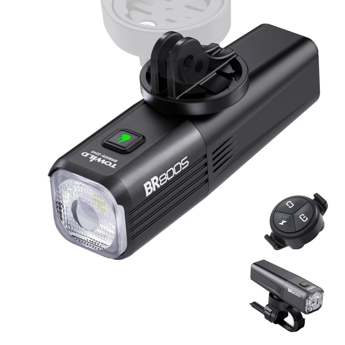 ロードバイクライト 大容量2600mAh 800ルーメン 自転車 ライト バッテリー交換＆吊り下げ可