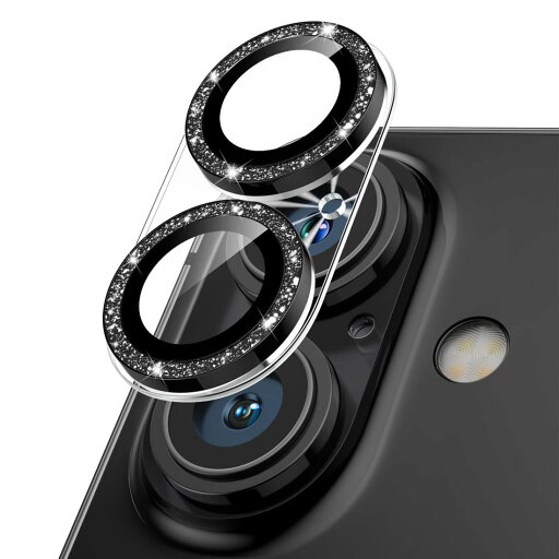 Podick カメ ラフィルム i Phone 16/16 Plus用 カメ ラカバー キラキラ 9H強化ガラス アルミ合金 アイフォン16/16Plus用 カメ ラ保護 ピカピカ キズ防止 耐衝撃 高透過率 黒縁取り 露出オーバー防止 極薄 レンズカバー プロテクター ブラック Podick カメ ラフィルム i Phone 16/16 Plus用 カメ ラカバー キラキラ 9H強化ガラス アルミ合金 アイフォン16/16Plus用 カメ ラ保護 ピカピカ キズ防止 耐衝撃 高透過率 黒縁取り 露出オーバー防止 極薄 レンズカバー プロテクター ブラック