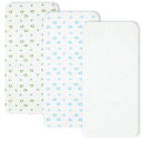 スリーマッシュルーム 沐浴ガーゼ 赤ちゃん ガーゼ ハンカチ ベビー 沐浴布 - ガーゼハンカチ 3枚セット 綿100% 無地 大判(沐浴布×3枚)ブルー系