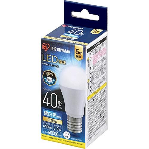 ꥹ(IRIS OHYAMA) LEDŵ ľ17mm ۸ 40W  ̩Ĵб LDA4N-G-E17...