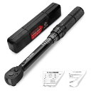 トルクレンチ プレセット型 差込角6.35mm(1/4インチ) 5-25N.m 両回転対応 自動車用、自電車、オートバイ、機械の整備 作業工具 収納ケース・校正...