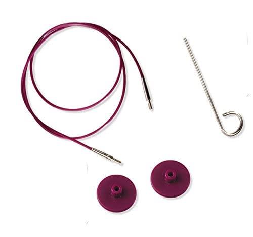 ニットプロ 付け替え可能輪針用ケーブル パープル 120cm 10504