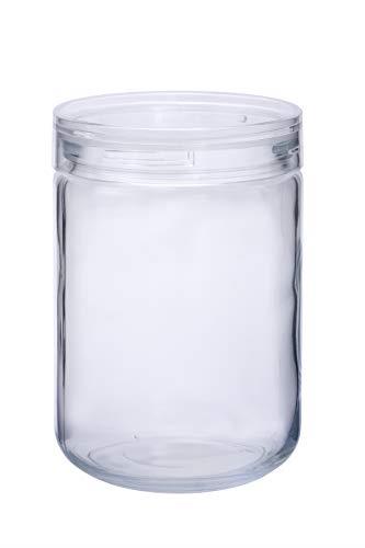 星硝(Seisho)セラ―メイト 保存 容器 ガラス キャニスター 1300ml チャーミークリアー L1 日本製 221121