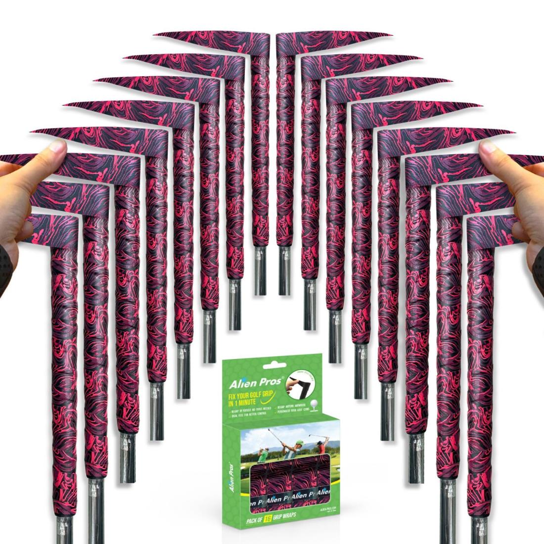 Alien Pros ゴルフラッピングテープ（16個火）マジック - 革新的なゴルフクラブグリップソリューション..