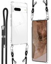 Denaisii Google Pixel 8a ケース クリア ショルダー ピクセル8a ケース ストラップ 耐衝撃 pixel 8a ケース 肩掛け 斜めかけ 縄掛け 透明 TPU ストラップ付き 携帯ケース 薄型 軽量 紐付き ネックストラップ ショルダー ケース 長さ調整可能 取り外し可能 ワイヤレス充電対