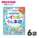 ＜お買い物マラソン全品5倍＆限定クーポン4/27(土)9:59まで＞まとめ買い UHA味覚糖 レインボーラムネミニ ソーダ 6袋セット