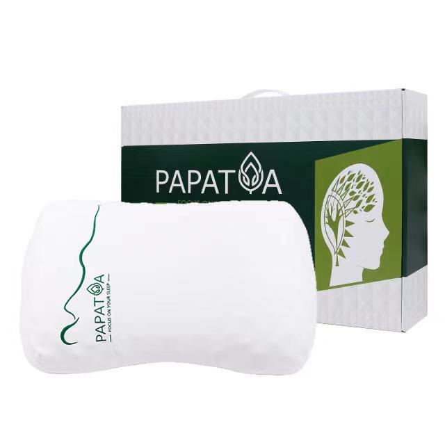 PAPATYA　P2　幻蝶ピーナツ美容マッサージ枕　タイ産　天然ラテックス93%　ツボマッサージ　血行促進　不眠　いびき改善　女性　青少年　首コリ　肩コリ減軽　美しい顔　顔のむくみ　顔の歪み　斜視減少　人間工学設計　清潔湿気取り　大自然の癒し　自然回帰　エコライフ