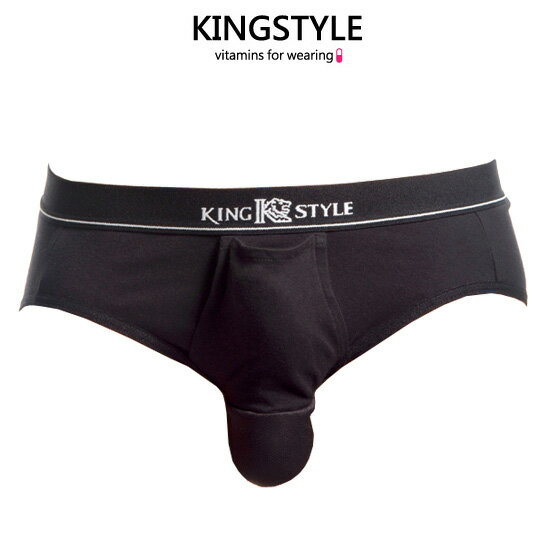 【King Style（キングスタイル）】網ポケット付 壮快パンツ：ブリーフ（上向き）CS-C3308 全4色（ブラック・ホワイト・グレー・レッド）　/アンダーウェア/パンツ/インナー/下着/肌着/男性用/メンズ/収納/立体/蒸れない/メッシュ/快適/