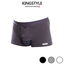 【King Style（キングスタイル）】網ポケット付爽快パンツ：トランクス（上向き）C4701 全3色（ホワイト・ブラック・グレー）