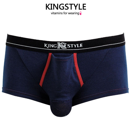 【King Style（キングスタイル）】網ポケット付 壮快パンツ：トランクス（上向き）KS-C4713 全3色（ブルー レッド ブラック）