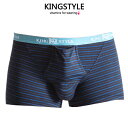 上向きタイプのベーシックなモデルです。 【デザイン柄】 ブルーストライプのデザインです。 King Style 壮快パンツ 男性パンツの一大革命、史上初網ポケット付き健康、元気パンツ。人間工学を基に立体裁断、高級綿素材を使用し、全体に優しくフィットし、陰嚢分離形なので通気性がよく、いつでも快適感を保ちます。 1.陰嚢に十分な空間を与えるので、一定な温度を保ちながら不妊症の防止、性機能のアップにも役立ちます。成長期の青少年にも最適で、快適な成長空間をあたえ、とても健康的なパンツです。 2.網ポケットで陰嚢と陰部皮膚を隔離し、十分な通気性で汗を有効排除し、快適、清潔を保ちながら、黴菌繁殖の抑えと皮膚病発生の予防もできます。 3.立体裁断なので、激しい動き、スポーツにしても、いつでも安定し、快適にフィットしています。 素材 Polyester（ポリエステル）：92％ ポリウレタン弾性繊維（スパンデックス）：8％ サイズ（約） 適応ウェスト M（71-81cm） L（81-91cm） XL（91-102cm） 重量 約60g/枚 特記事項 特許：アメリカ、日本、台湾、中国（香港)、韓国、シンガポール 特許申請中：EU（18ヶ国）、カナダ、オーストラリア 台湾製 注意：画面上と実物では多少色具合が異なって見える場合もございます。ご了承ください。有限会社 ユーアイエスジャパンは「KING STYLE」の総輸入元です。