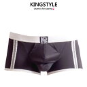 【King Style(キングスタイル)】網ポケット付 壮快パンツ:トランクス(下向き)PL-D4842 全2色(ブラック・ホワイト)