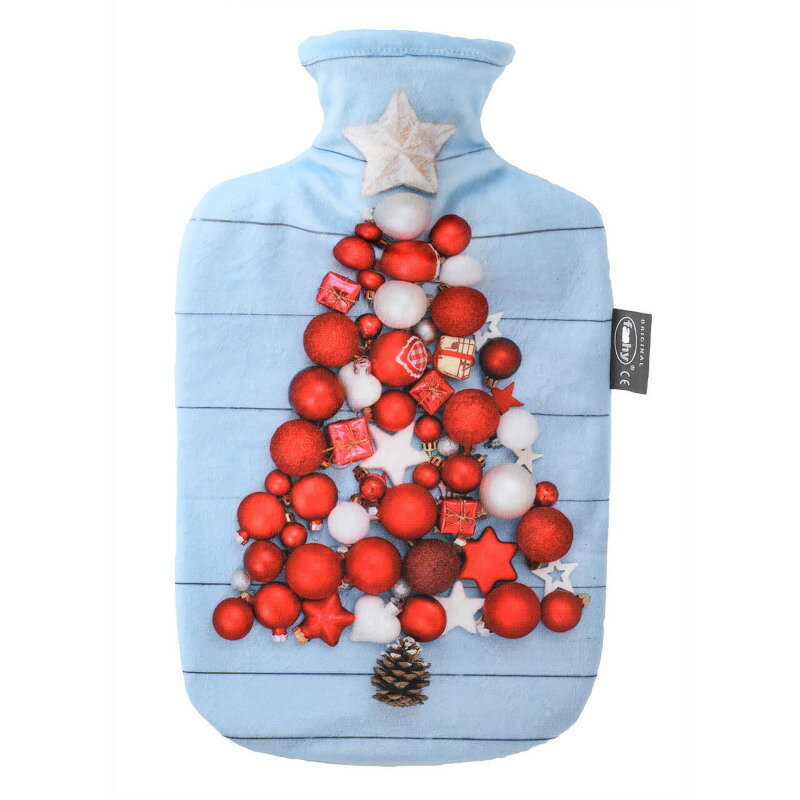 【※2022年12月価格変更】【日時指定不可・2営業日〜1週間以内の発送になります】fashy湯たんぽ　デラックスカバー湯たんぽ　クリスマスモール（2022年秋冬取扱商品）のサムネイル