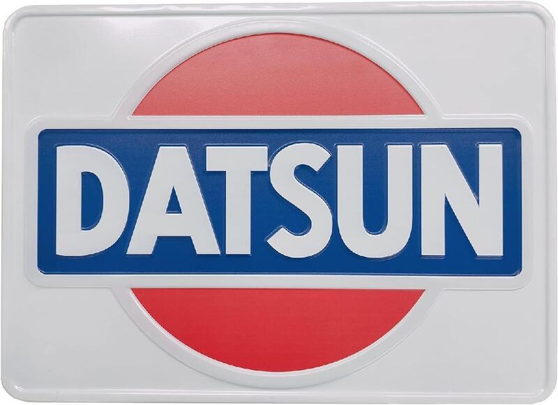 【日産公式ライセンス品 NISSAN オフィシャルグッズ】★DATSUN ティンサイン プレート (NIS-TS4500)★お部屋やガレージのインテリアに！旧車 凹凸 エンボス加工 メタルサイン ショップ 店舗 装飾 ガレージ