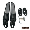 【送料無料】★マッドマックス★ MADMAX バイク用 アルミ製 カウリングミラー ブラック Sサイズ 左右セット (MM04-0007-01)