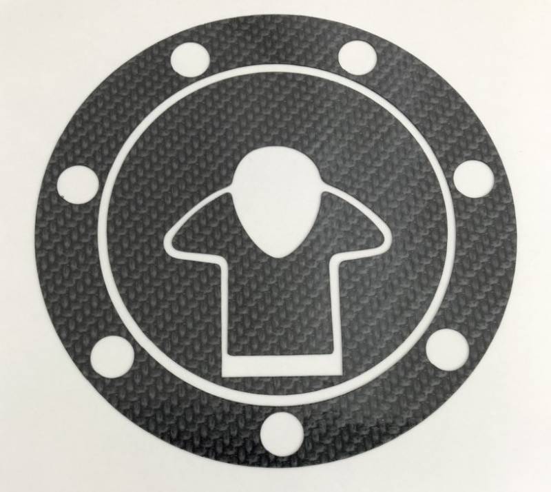 【ポスト便可】ハセプロ　カーボン調アートシートネオ ★ バイク・タンクキャップ用★ 　KAWASAKI【7穴用..