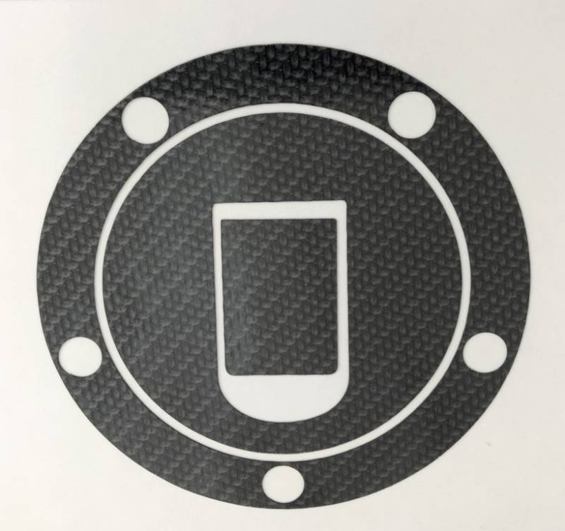 【ポスト便可】ハセプロ　カーボン調アートシートネオ ★ バイク・タンクキャップ用★ 　KAWASAKI【5穴用..