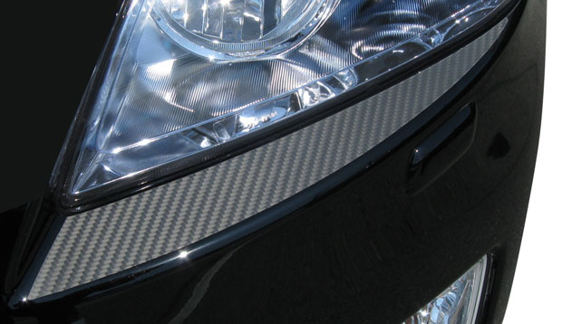 【定形外送料無料！】ハセプロ　マジカルカーボン　★ヘッドライトガーニッシュ★　プリウス　ZVW30系　ブラック/ シルバー/ ガンメタ/ レッド/ ピンク/ ブルー