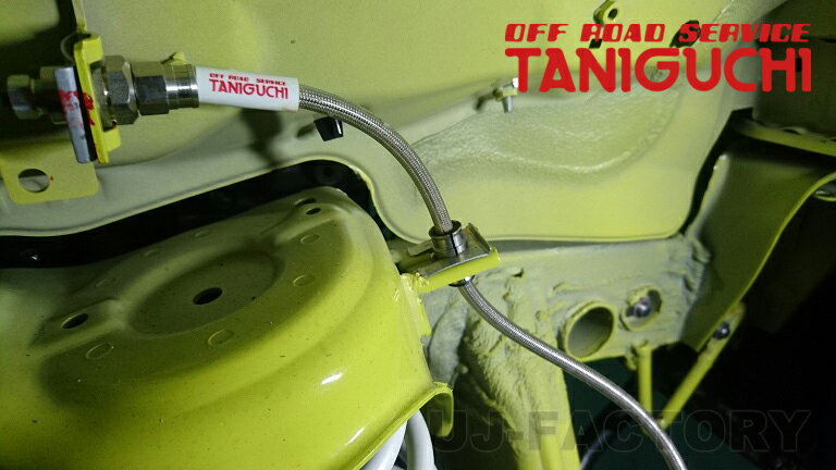 【ORS タニグチ】 テフロンステンメッシュブレーキホース クリアコート / ブラックコート ジムニー JB64 シエラ JB74 OFF ROAD SERVI...