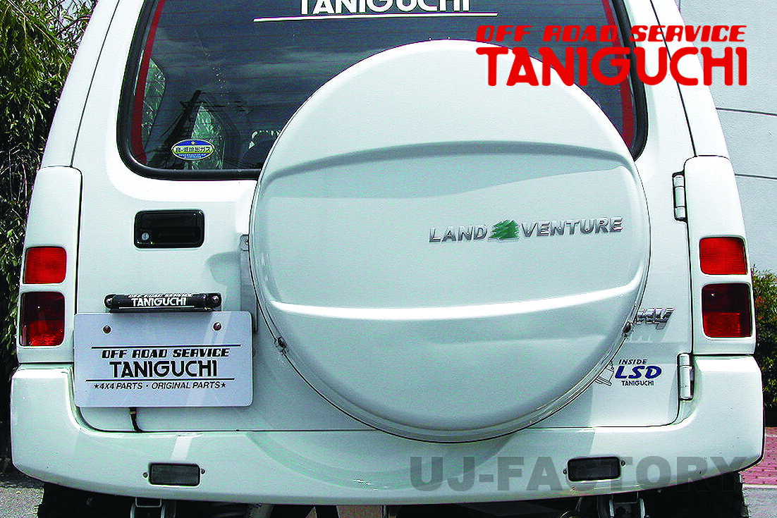 【ORS タニグチ】 スペアタイヤ移動キット（純正用） ジムニー JB23 OFF ROAD SERVICE TANIGUCHI FRP製白ゲルコート仕上げ
