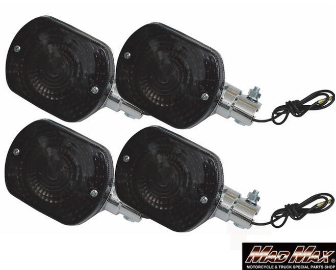 【送料無料】★マッドマックス★ Z400FX / Z1000Mk 純正タイプ ウインカー（4個セット） スモーク （20-2317JRM-4) MADMAX MAD MAX SMOKE ウィンカーレンズ