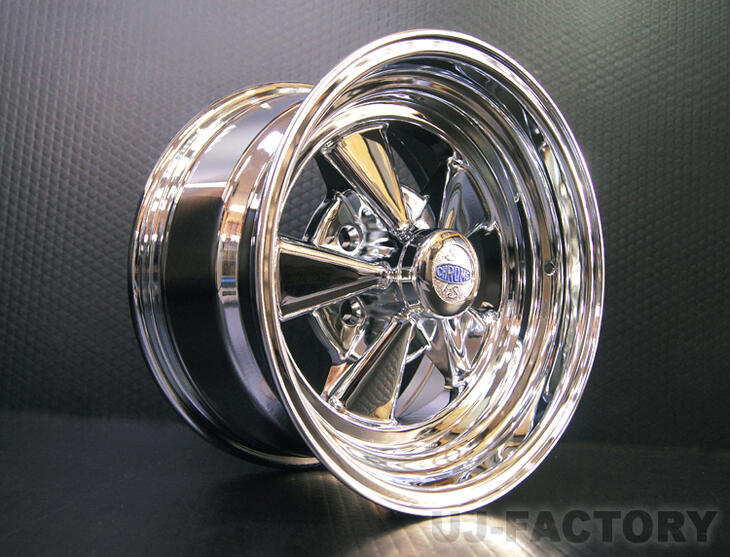 【即納！全国送料無料】 SS CHROME クレーガータイプ 復刻版 /15inch×8.0J（15インチ×8J）±0 114.3/5H ×2本★オールアルミ製 5穴 5ホール プラマイゼロ クロームメッキ仕上 旧車 コーリン COLIN ホイール