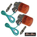 【送料無料】★マッドマックス★ 汎用 丸型 ヨーロピアンウインカー オレンジ 取付ステー付き 2個セット (MM11-0057-A-2) MADMAX MAD ...
