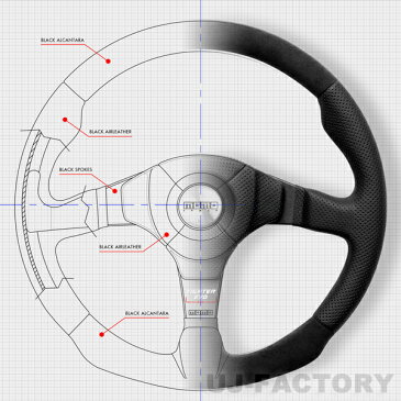 【新商品★正規品】MOMO　ステアリング　FIGHTER EVO LEATHER 350mm　ファイター・エボ・レザー (F-33)