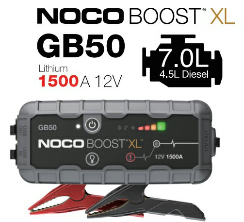  {B l BE  NOCO GB50 u[XgvX WvX^[^[ 1500A 12V  ֎ {[gEobe[ɋ   obe[`[W[ [d@@[d