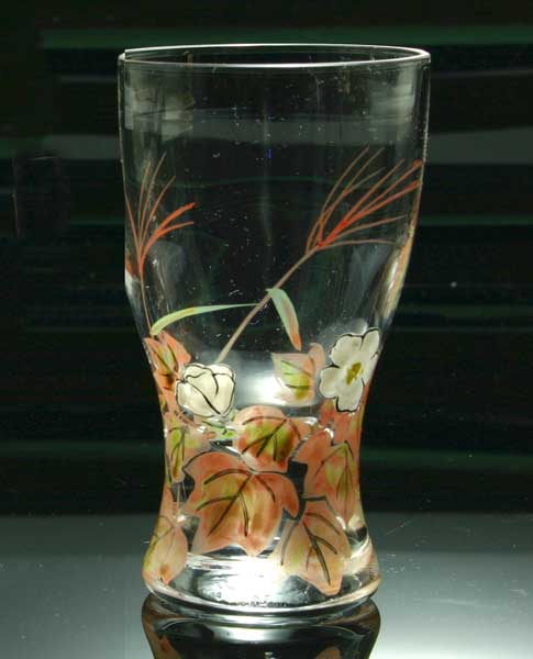 京焼き絵付け 冷酒グラス ギフト 十二ケ月花鳥図（秋草）