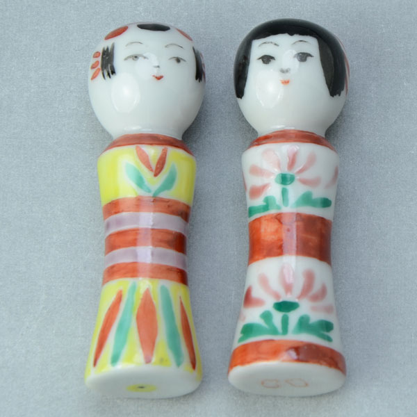 箸置 箸置き セット 京焼 清水焼 磁器製 日本製 器 ペア箸置 紙箱入り こけし こけし おしゃれ 高級 プレゼント 人気 和食器