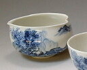 茶器 京焼 清水焼 陶器製 日本製 器 さまし 染山水 おしゃれ 高級 プレゼント 人気 和食器