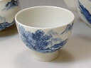 茶器セット さまし 宝瓶 茶碗 おしゃれ 京焼 清水焼 陶器製 日本製 器 茶碗 染山水 碗揃5 おしゃれ 高級 プレゼント 人気 和食器