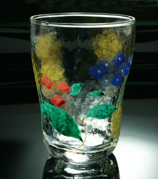 京焼き絵付け タンブラー ギフト 紫陽花