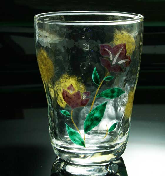 京焼き絵付け タンブラー ギフト 桔梗