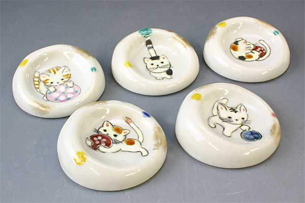 Other - 箸置 箸置き セット 京焼 清水焼 陶器製 日本製 器 箸置き 5個セット 紙箱入り まり遊び (まりあそび) おしゃれ 高級 プレゼント 人気 和食器