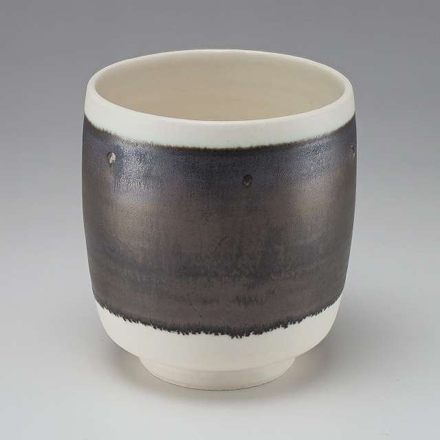 湯呑み 湯のみ 湯飲み 京焼 清水焼 湯呑み茶碗 陶器製 日本製 器 タル型湯呑 1客 紙箱入り 釉彩点紋 ゆ..