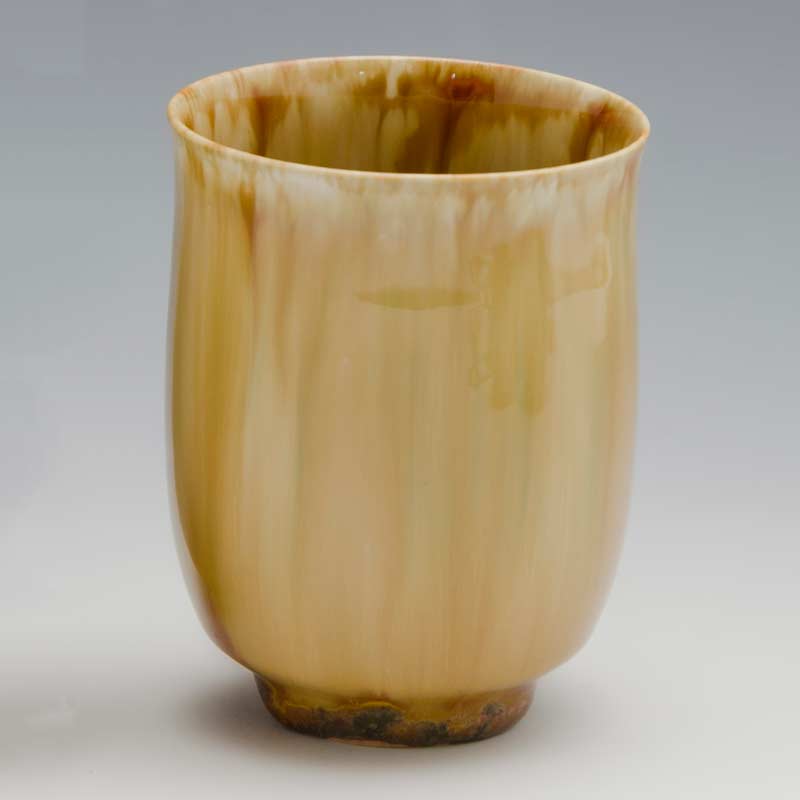 乐天商城 - 湯呑み 湯のみ 湯飲み 京焼 清水焼 湯呑み茶碗 磁器製 日本製 器 湯呑 湯呑み 1客 紙箱入り 釉流彩（茶） ゆうりゅうさい（ちゃ） おしゃれ 高級 プレゼント 人気 和食器