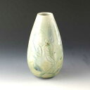 花生 京焼 清水焼 陶器製 日本製 器 花入. 灰釉草花紋 はいゆうそうかもん おしゃれ 高級 プレゼント 人気 和食器