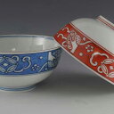 ご飯茶碗 夫婦茶碗 セット ペア 飯碗 京焼 清水焼 磁器製 日本製 器 夫婦茶碗 組飯碗 2客セット 紙箱入り ご飯茶碗 染赤濃吉祥(そめあかだみきっしょう)...
