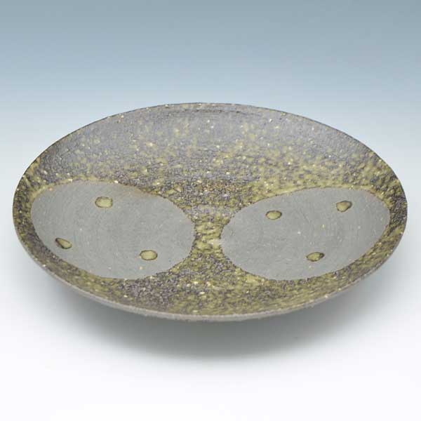 皿 おしゃれ 京焼 清水焼 陶器製 日本製 器 五寸皿 灰緑丸 おしゃれ 高級 プレゼント 人気 和食器