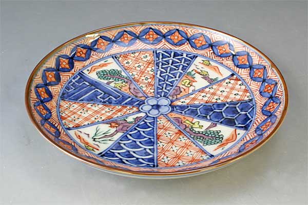 乐天商城 - 皿 おしゃれ 京焼 清水焼 磁器製 日本製 器 四寸皿 色絵帯七宝 (いろえおびしっぼう) おしゃれ 高級 プレゼント 人気 和食器