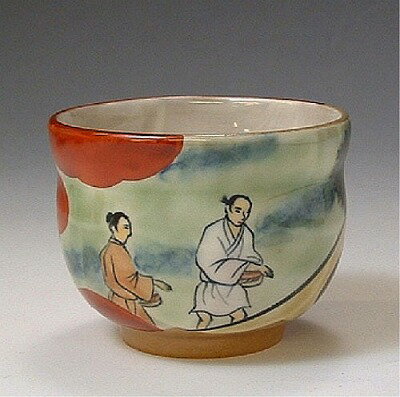 酒器 盃 サカズキ さかずき 日本酒 京焼 清水焼 陶器製 酒器 盃 1客 紙箱 京の酒器 洛中洛外 三月 種蒔き 日本製 和食器 おしゃれ 高級 プレゼント 人気